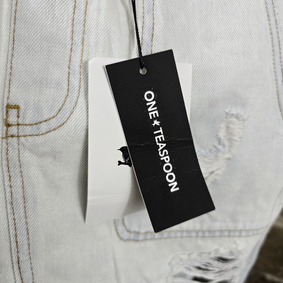 NWT One Teaspoon Shabby Bel Air Blue Maxi Denim Jean Skirt - Picture 13 of 15